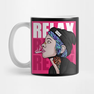 Punk Girl "RELAX" Mug